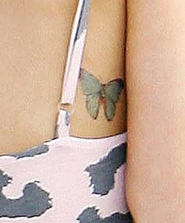 Celebrity Vanessa Anne Hudgens back tattoo-celebrity tattoo22