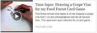 Drawing a Grape Vine - time lapse video