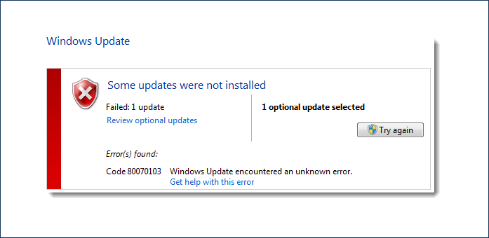  or Windows NT while updating your system to new updates [Solved] Fix Windows Update Error 0x80070103 In Windows 8/NT