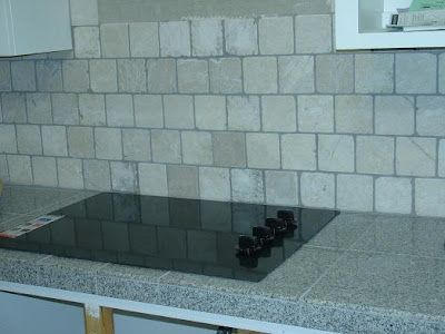 Tumbled Stone Tile Backsplash