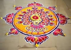 Rangoli Flower Designs For Competition