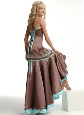 High+low+A-line+strapless+floor-length+evening+dress