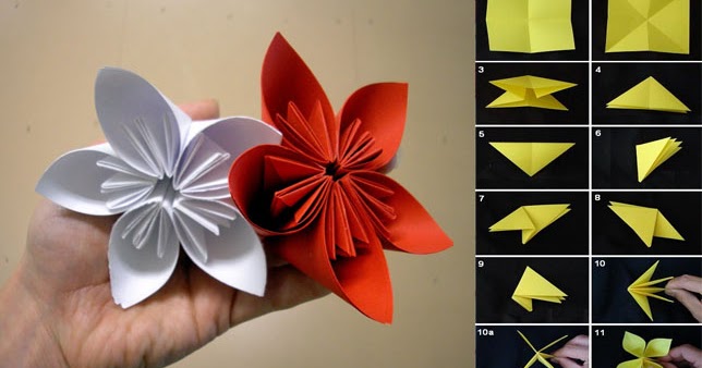 Cara Membuat Bunga Dari Kertas Origami  Beserta Gambarnya 