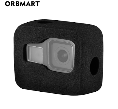 Coupe-vent pour GoPro Hero 8 noir pare-brise vent mousse couverture vent réduction du bruit étui coupe-vent pour Go Pro 8 accessoires appareil photo