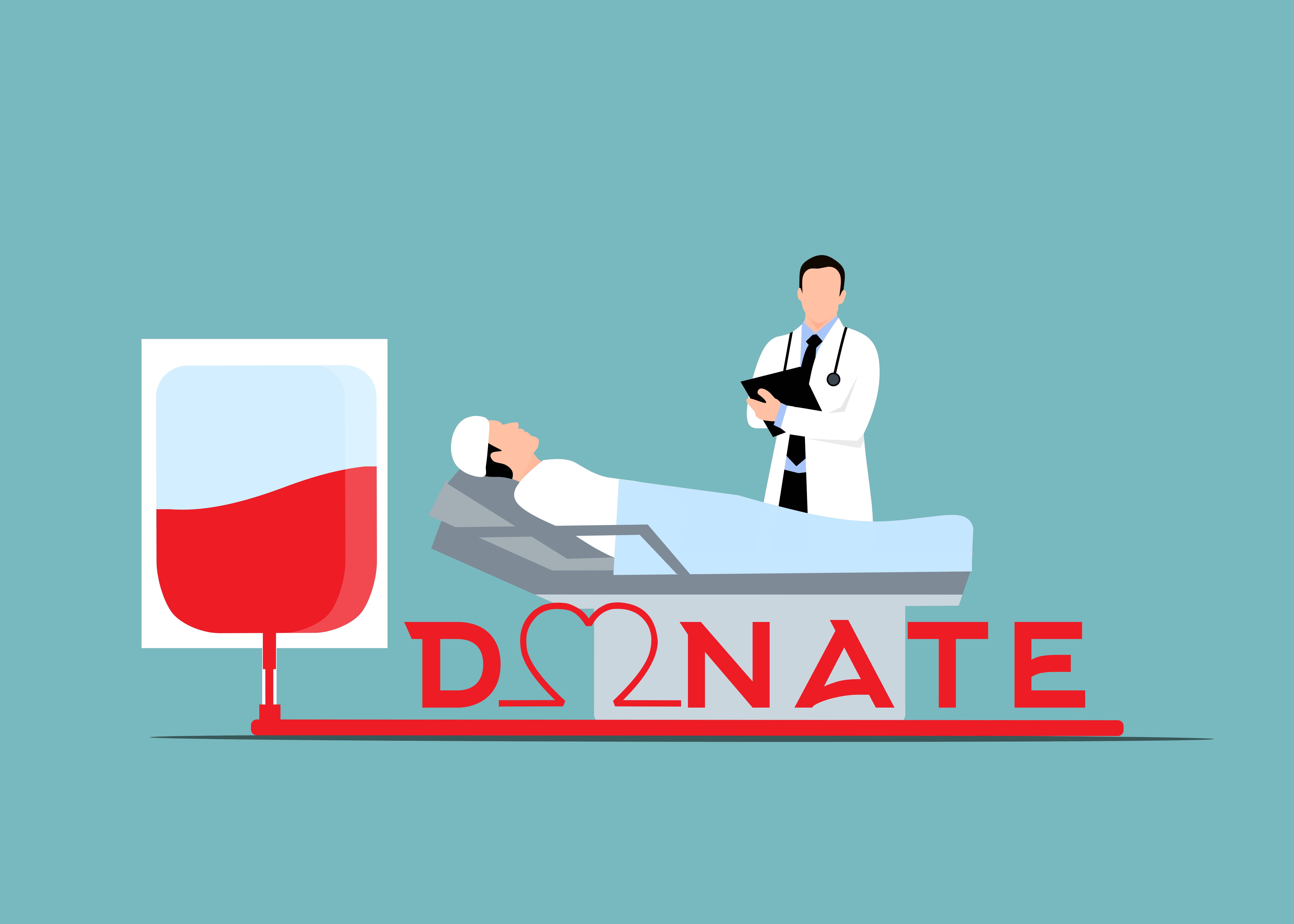 Blood donation graphic design