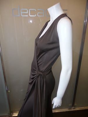 Halston olive jersey wrap