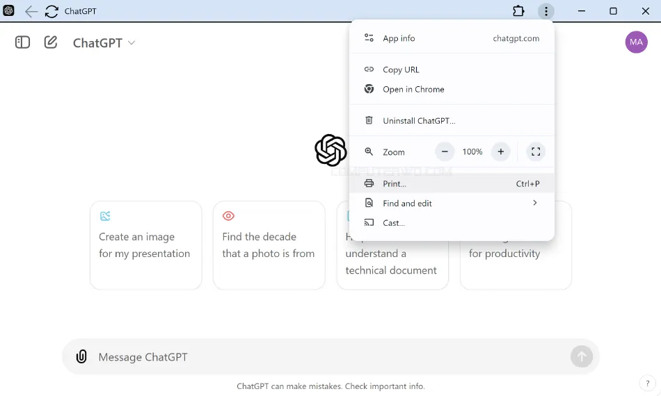 chatgpt PWA