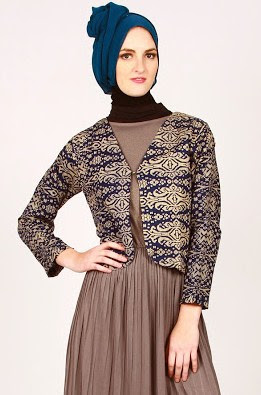 Model baju muslim batik modern terbaru