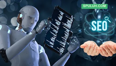 Ilustrasi pemanfaatan AI seperti ChatGPT dan Bard dalam optimasi SEO modern