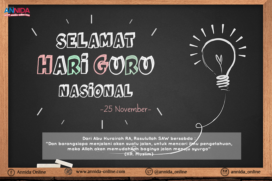 Kumpulan Kata - Kata Ucapan Selamat Hari Guru Nasional 