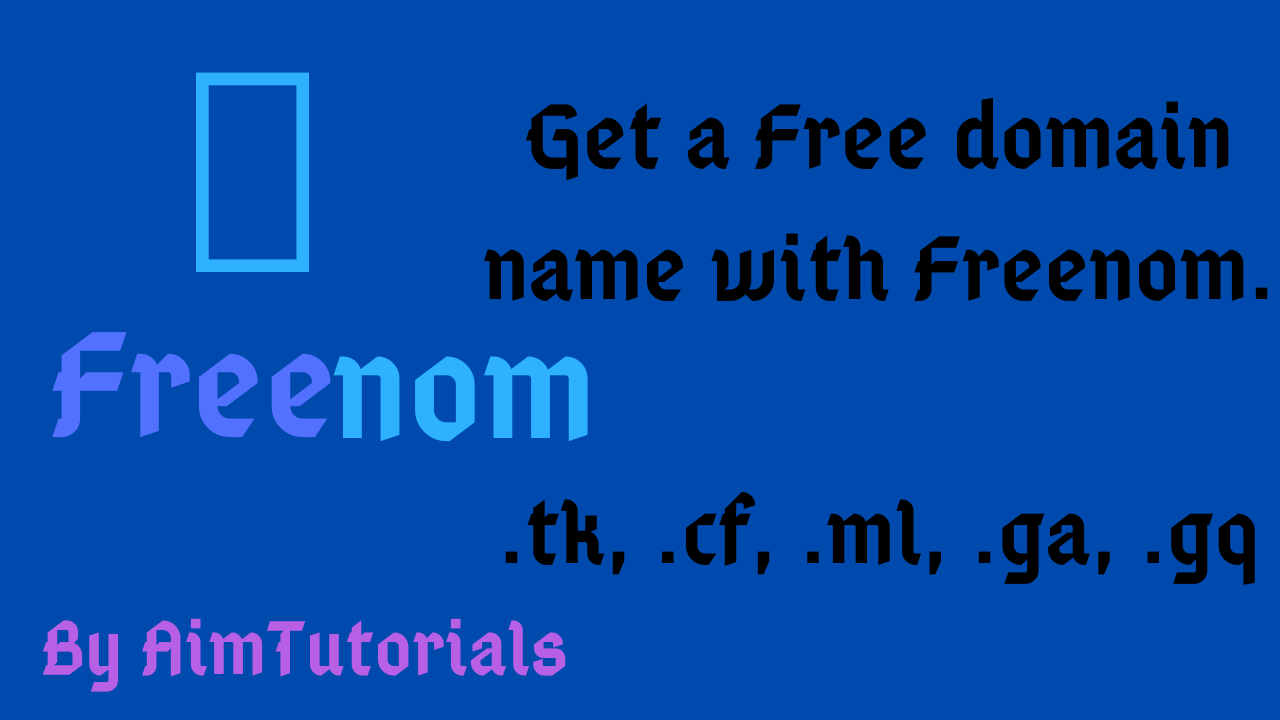 How To Get A Domain Name For Free with Freenom