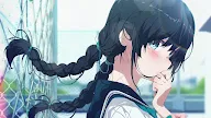 Anime School Girl With Pigtails