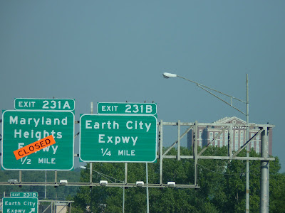 Maryland Heights closed and Earth City Parkway