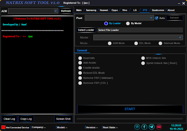 zte natrix tool