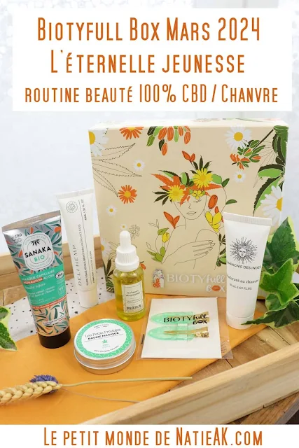 routine beauté 100% CBD/ chanvre Biotyfull Box Code promo