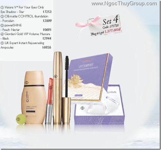 Oriflame - Bộ Quà Tặng Tháng 7-2011 - Set 4