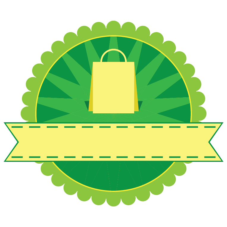 logo olshop hijau kosong