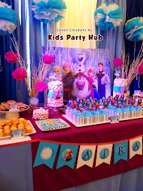 Disney Frozen Dessert and Sweets Table