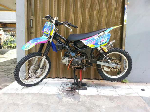 Gambar Modifikasi Bebek Standar 2 Tak Grasstrack Fizr 