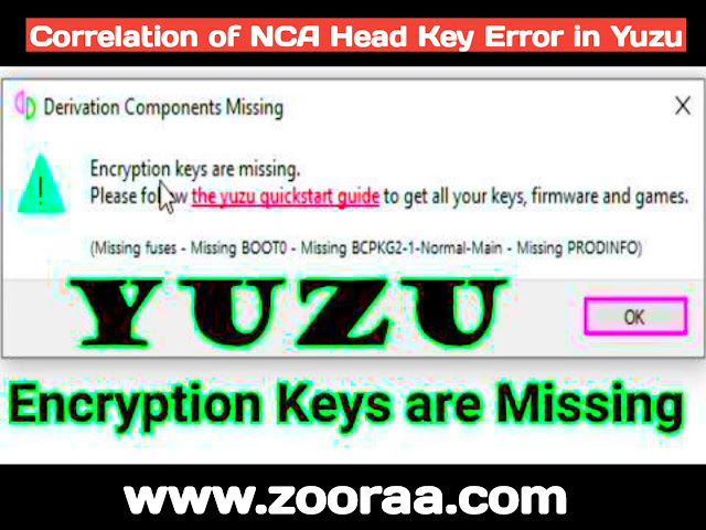 Correlation of NCA Head Key Error in Yuzu