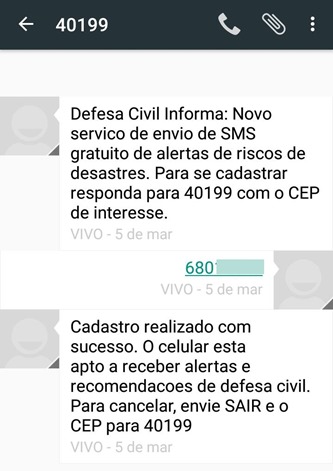 Sistema de SMS