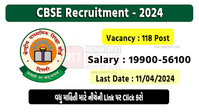 CBSE Recruitment 2024