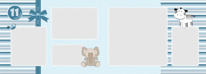 шаблон фотокниги для новорожденного