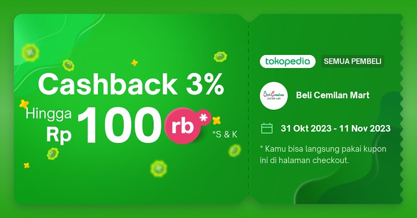 Belanja di Beli Cemilan Mart makin hemat