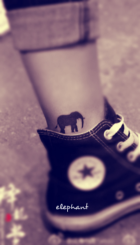Designtattoo Free on Free Tattoo Designs   Cute Elephant Tattoo For Girls