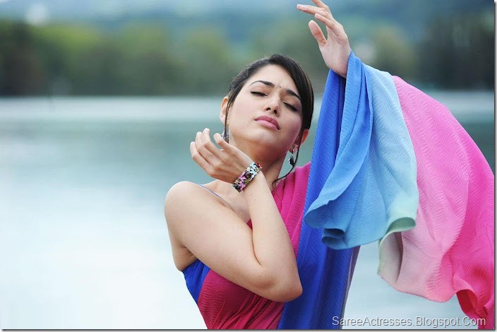 Tamanna Hot Pink Saree 2