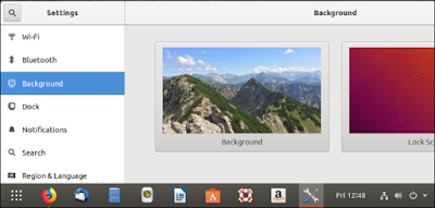 Latar belakang layar kunci Ubuntu