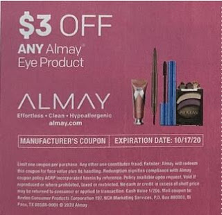 $3.00/1 Almay Eye Product Coupon from "SMARTSOURCE" insert week of 10/4/20.