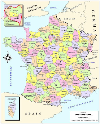 Mapa Politico de Francia