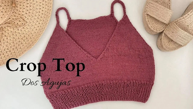 Como Tejer Crop Top a Dos Agujas en Aguja Circular