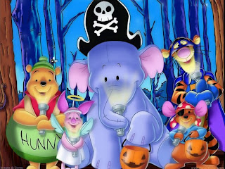 halloween winnie pooh background