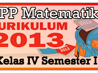 RPP Matematika K13 Kelas 4 SD/MI Semester 1