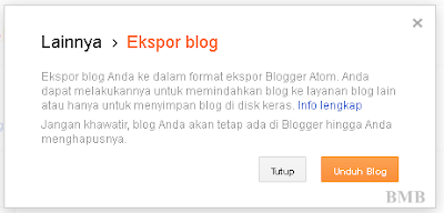 backup blog - ekspor backup blog