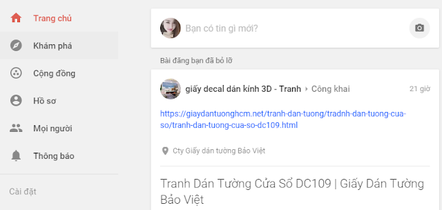 Trang chủ mạng xã hội Google +