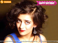face full closeup of beautiful akshara haasan's birthdate wishes