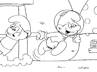 Smurf Coloring Pages