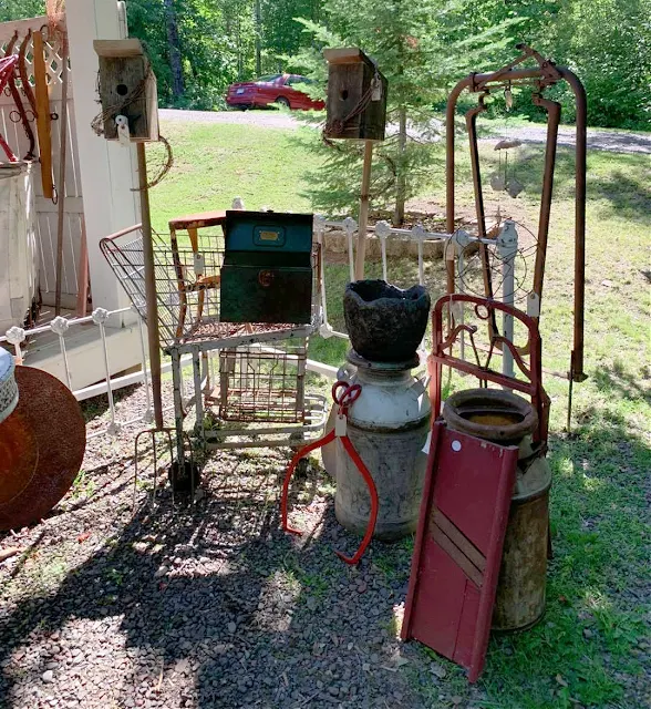 Photo of summer junk garden inventory West Tischer Cottage