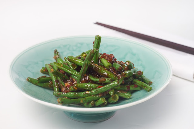 Stir fry french beans with Shiitake mushrooms