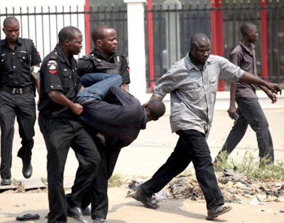 Image result for nigeria police arresting 