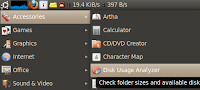 Baobab- Tool to graphically display hard drive size on Ubuntu Linux at main menu