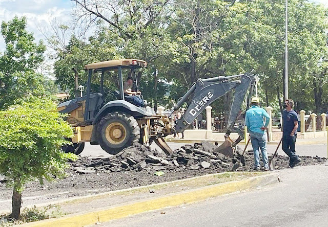 INICIA PLAN DE BACHEO EN CARORA