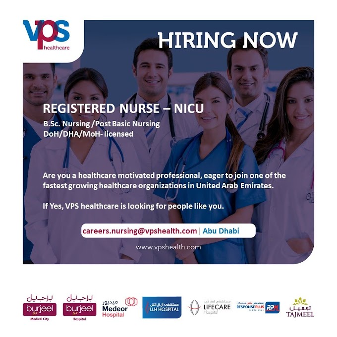 Registered Nurse - NICU - Job Vacancies in UAE