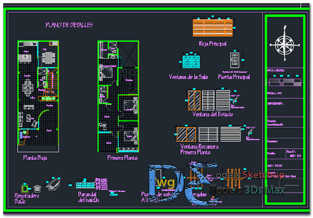 Storey house Dwg  