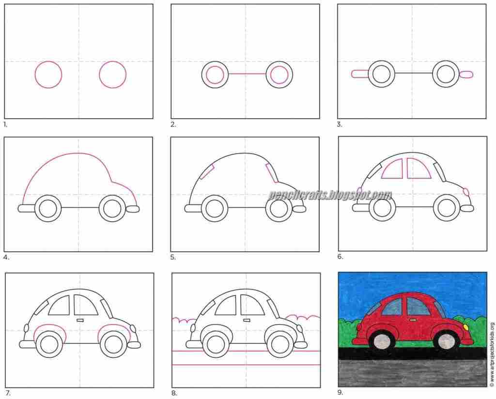 Kids Cars DRawings and Sketches