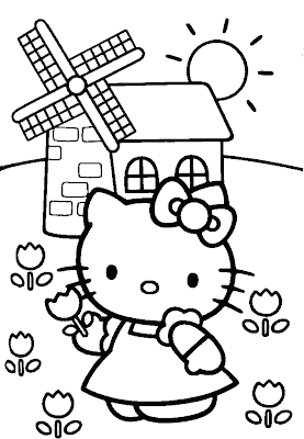 Hello Kitty Coloring Pages,Hello Kitty