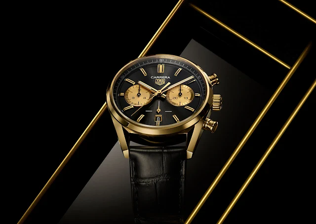 TAG Heuer Carrera Chronograph in Yellow Gold CBN2044